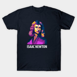 Isaac newton colorful art T-Shirt